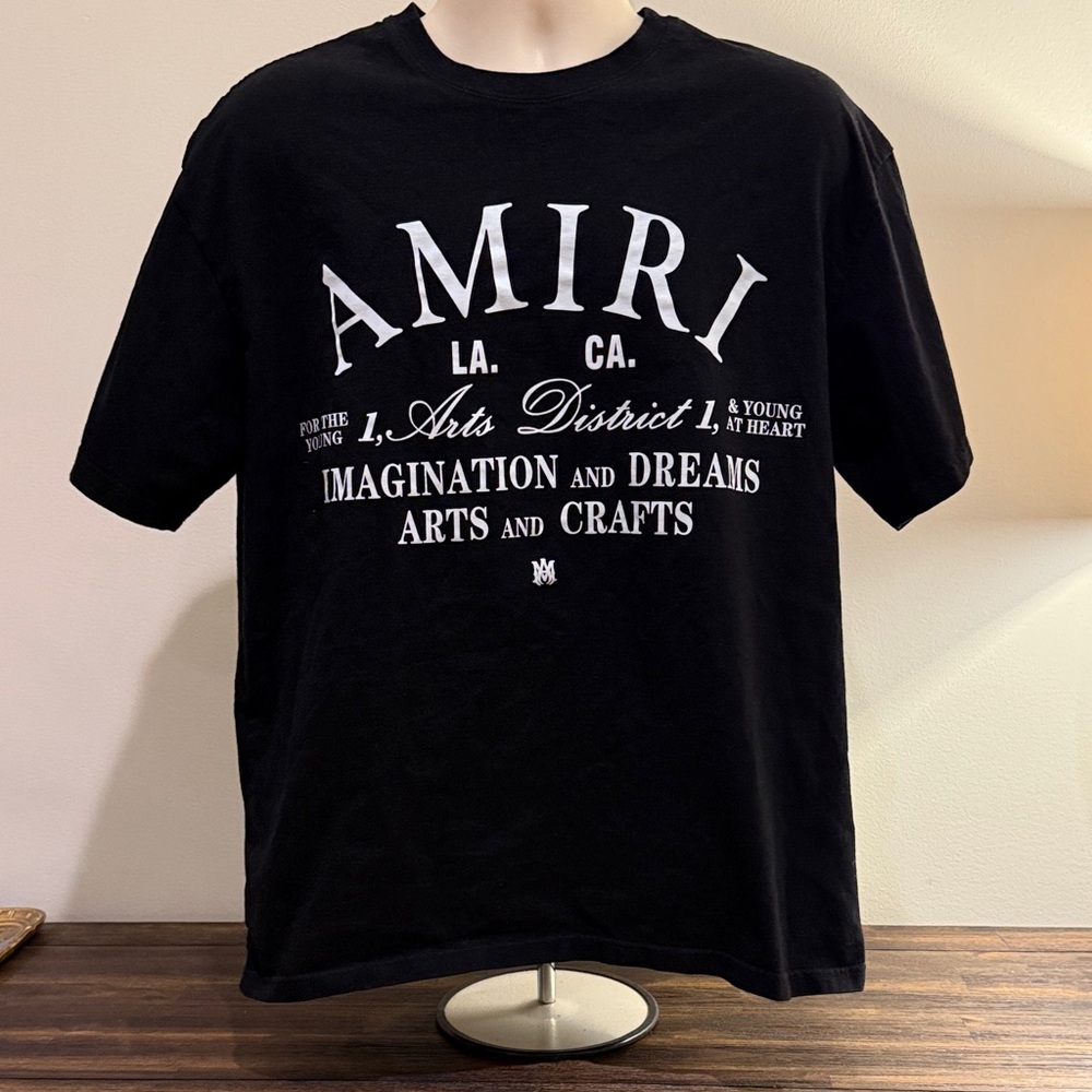 AMIRI Black and White Graphic Tee